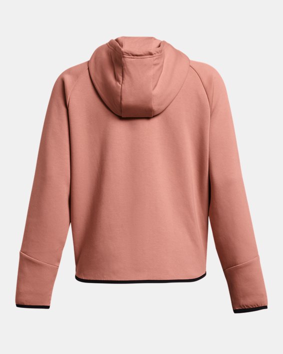 UA Unstoppable Fleece mit durchgehendem Zip für Damen, Pink, pdpMainDesktop image number 6